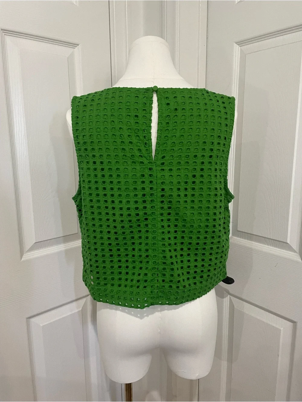 Kate Spade x Target- Cotton Cutout Sleeveless Top- Large